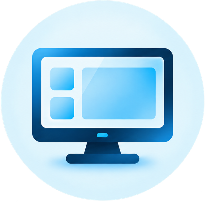 Business technology computer illustration