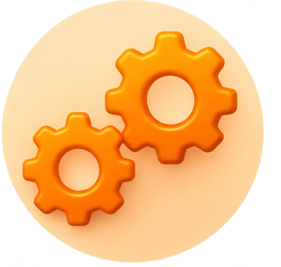 Internal Workflow Automation gears icon